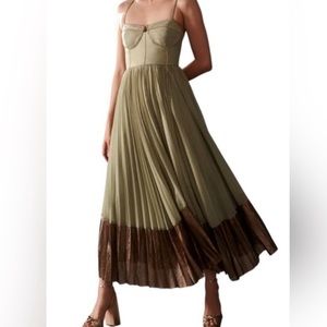 Sage Green Pallavi Singhee Dress from Anthropologie